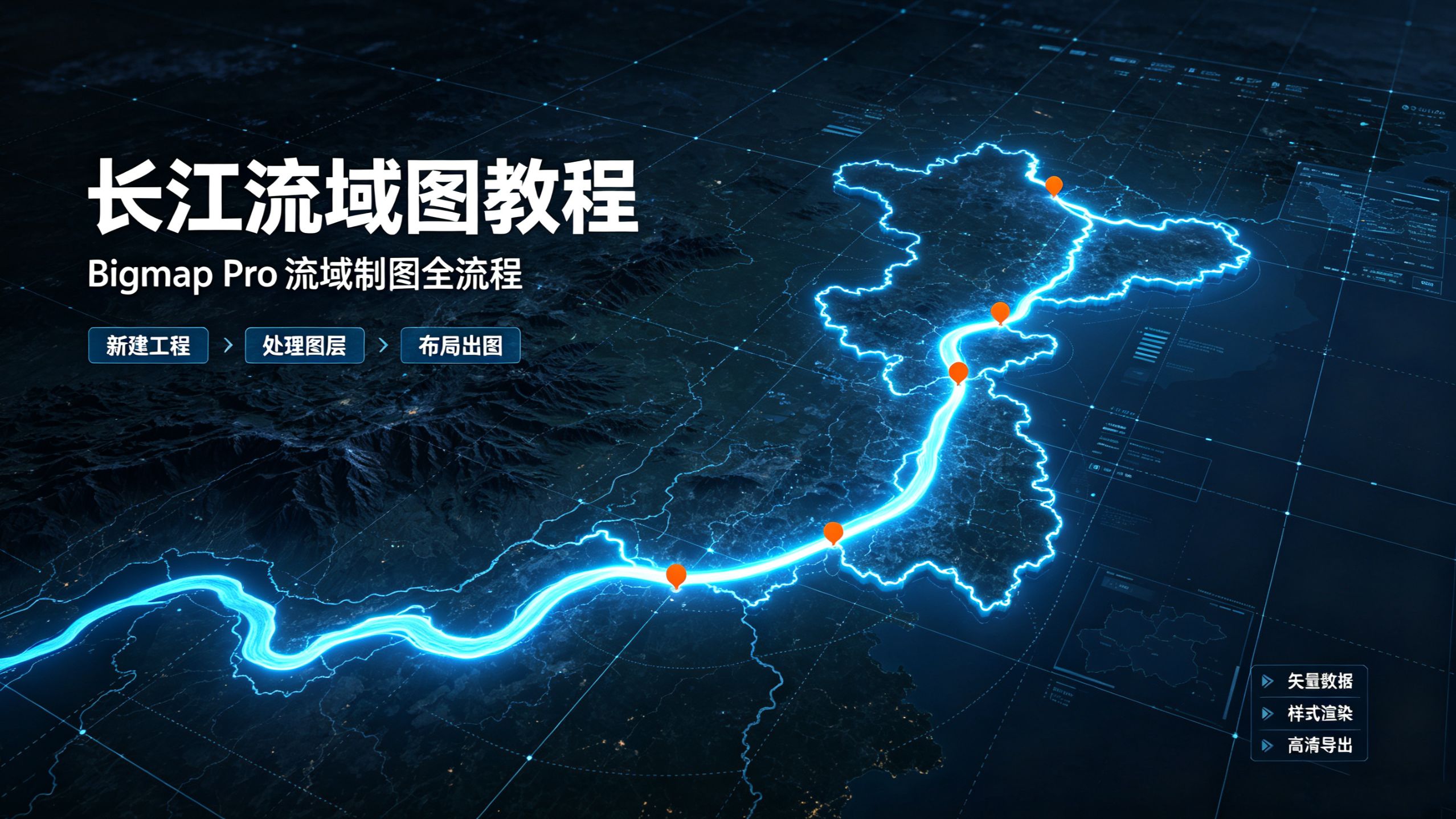 长江流域图教程